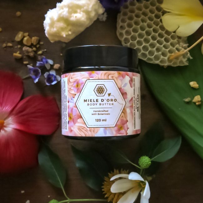 Body Butter with Organic unrefined Shea Butter and beeswax