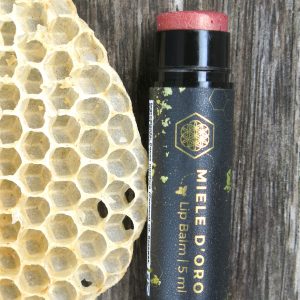Natural beeswax tinted lip balm